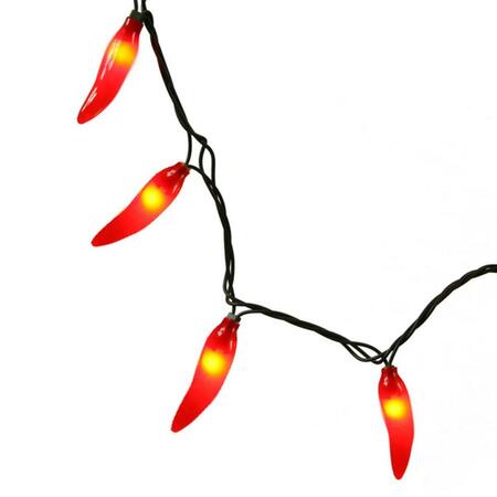 VICKERMAN 35Lt Red Chili Pepper Ec Set 4 in. Sp Indoor V11CP36